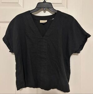 Linen Blend Universal Thread Top